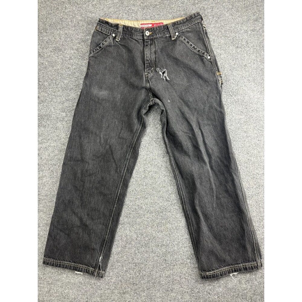 Vintage SilverTab Urban‎ Worker Jeans Mens 32x32 Gray Oversized Wide Leg 90s
